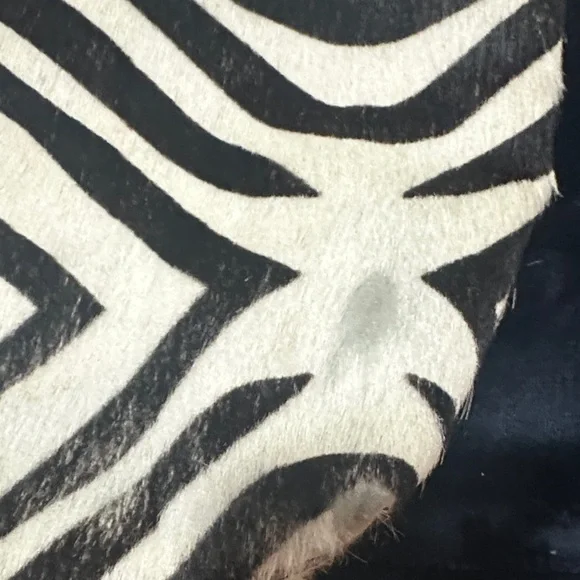 Mauricio Taiuti genuine leather Zebra Print (calf) Women's Bag with Red Accents - Picture 2 of 10